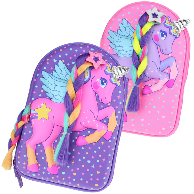 Unicorn Pencil Case for Kids - Small School Supplies