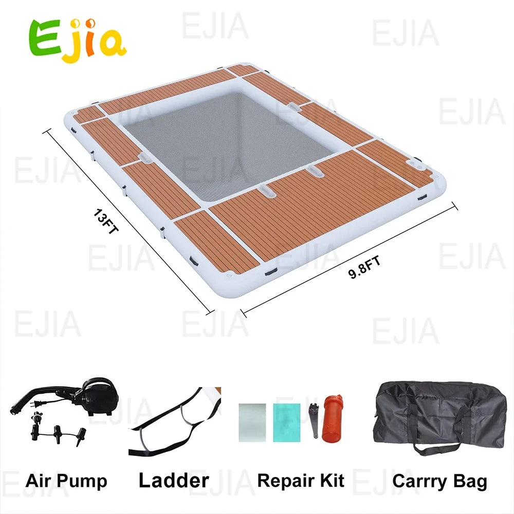 Ejia Inflatable Pool Dock Floating Platform For Yacht