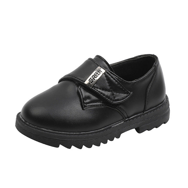 Black Leather Flats for Kids - School & Casual Wear
