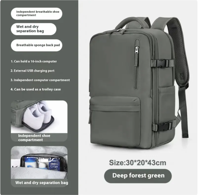 Large-Capacity Travel & School Backpack