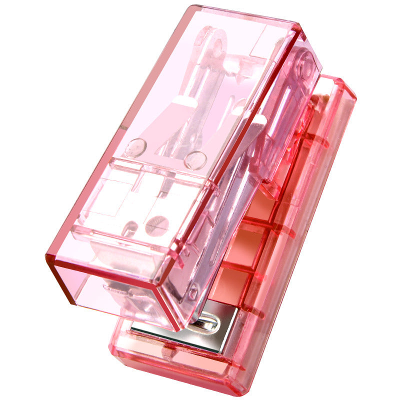 Mini Transparent Stapler for Students and Office Use