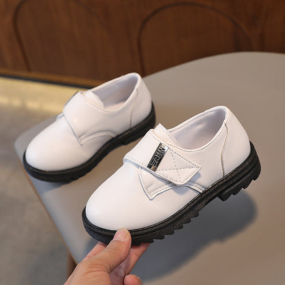 Black Leather Flats for Kids - School & Casual Wear
