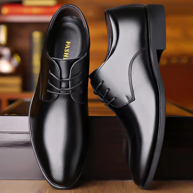 Men's Business Casual Leather Shoes for Office and Weddings