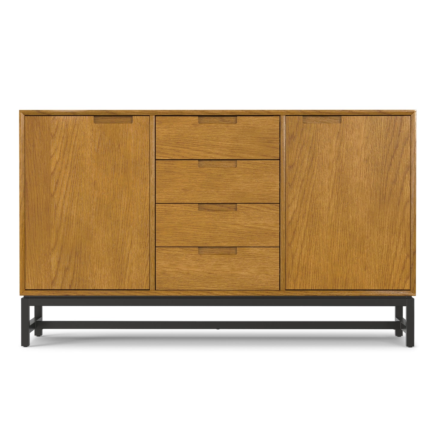 Banting 60 Inch Wide Mid Century Sideboard with Centre Drawers