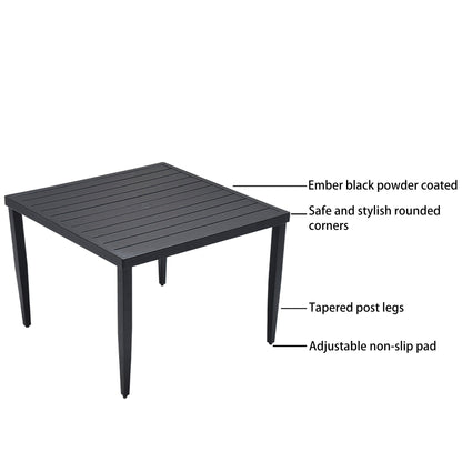 5-Piece Outdoor Patio Aluminum Dining Set