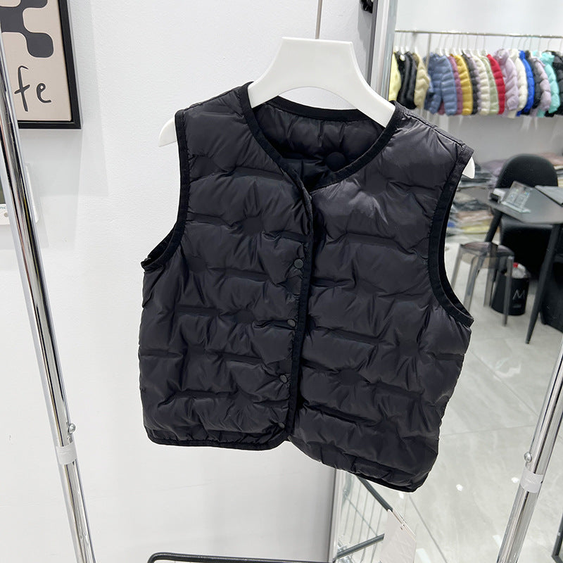 Children's Lightweight Down Jacket Vest for School Wear