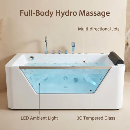 67" Hydrotherapy Jetted Bathtub
