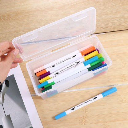 Transparent Waterproof Pencil Box for School Supplies