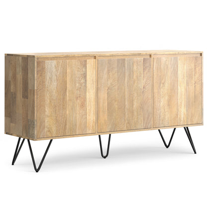 Hunter 60 Inch Wide Solid Mango Wood 3 Door Sideboard Buffet
