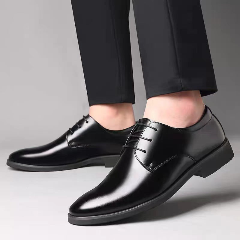 Men's Business Casual Leather Shoes for Office and Weddings