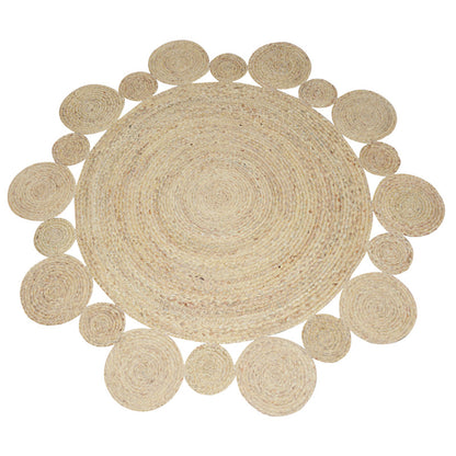 Natural Jute Area Rug for Living Room and Office