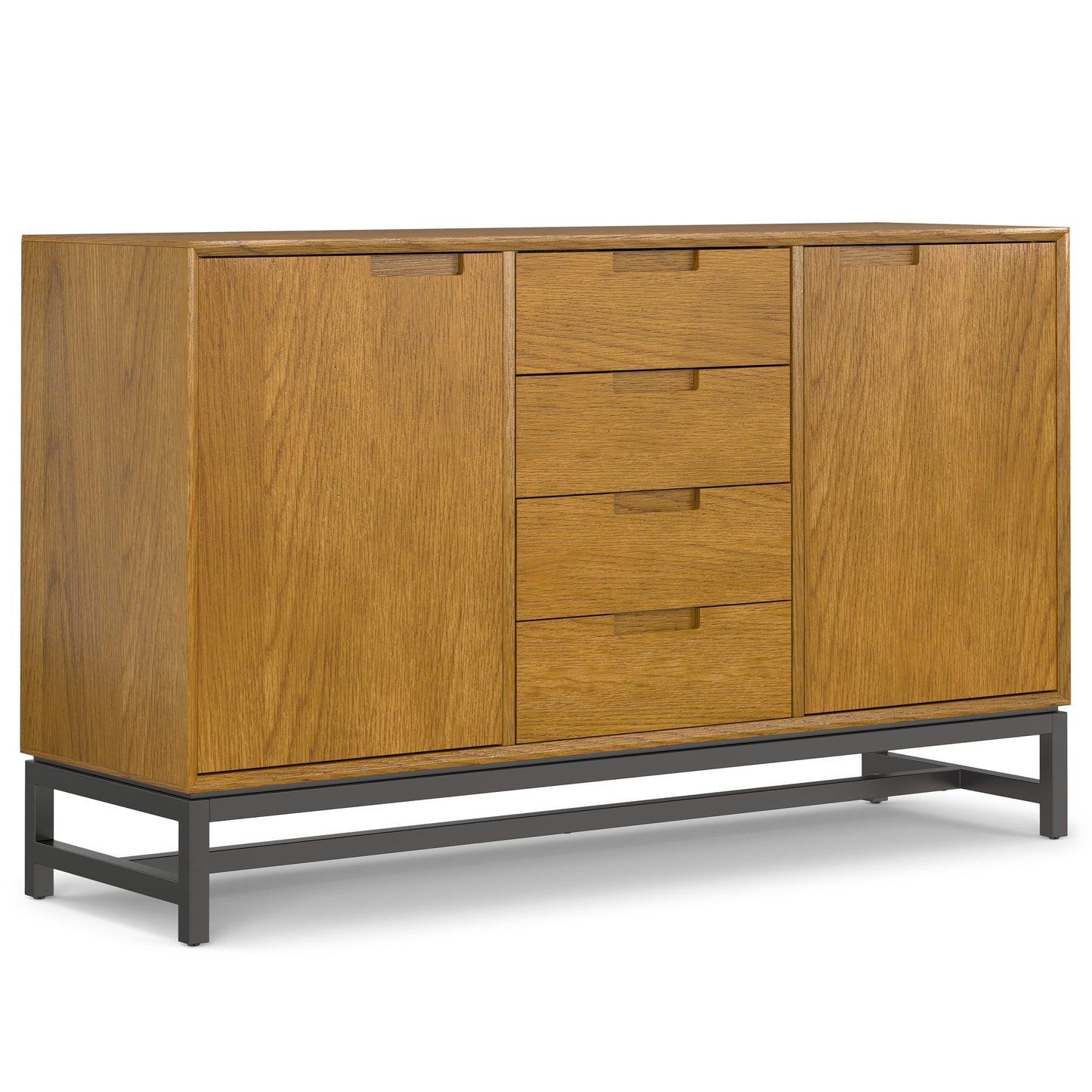 Banting 60 Inch Wide Mid Century Sideboard with Centre Drawers