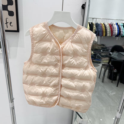 Children's Lightweight Down Jacket Vest for School Wear