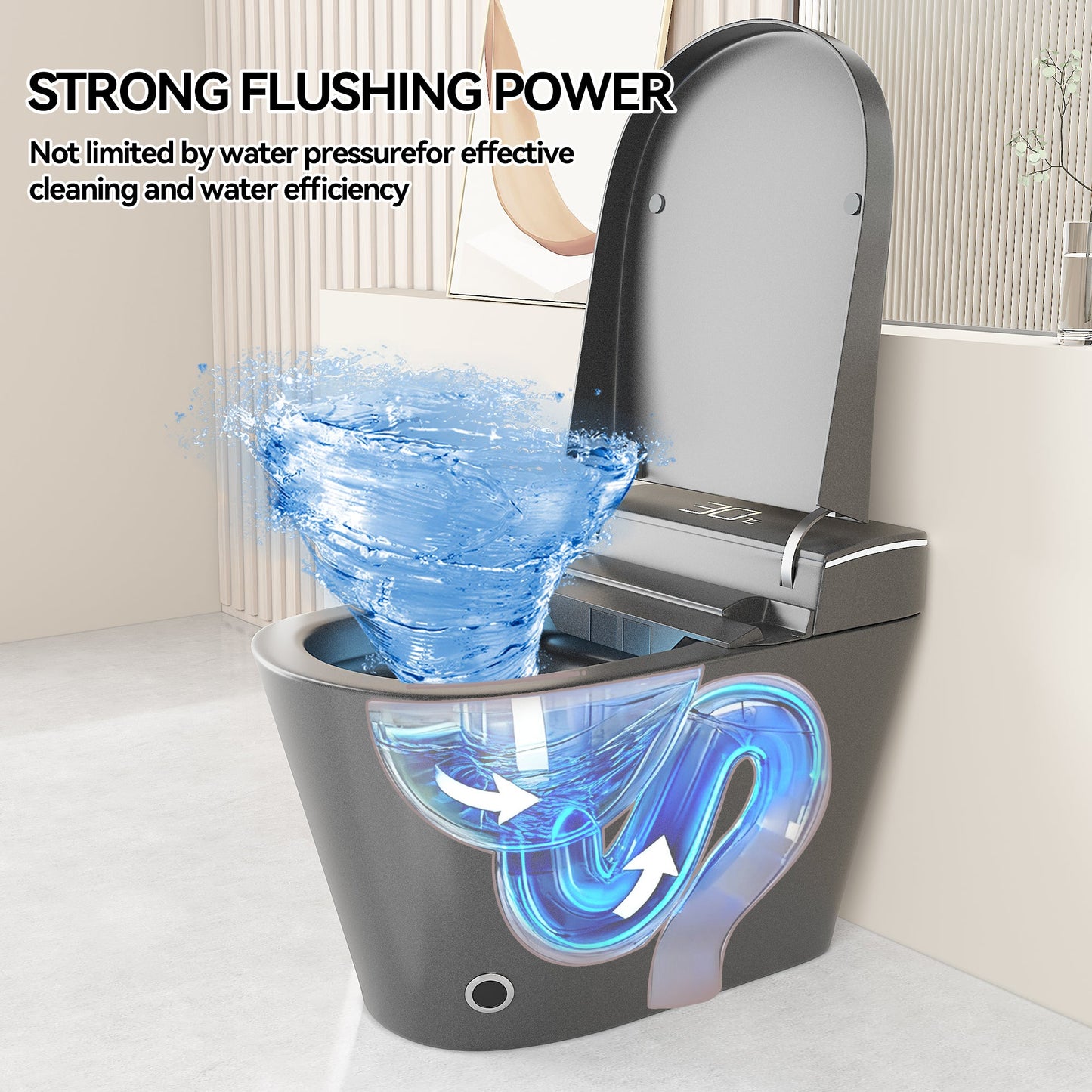 Unique Smart Toile with Integrated Bidet