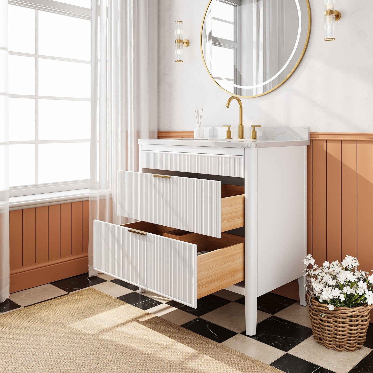 Fully Assembled 36-Inch Bathroom Vanity