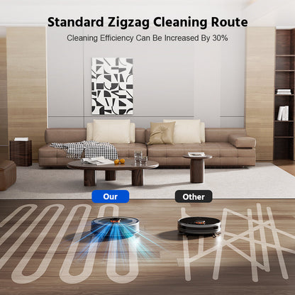 Teendow D10S Max - Black | Self-Emptying Robot Vacuum and Mop with LDS Laser Navigation