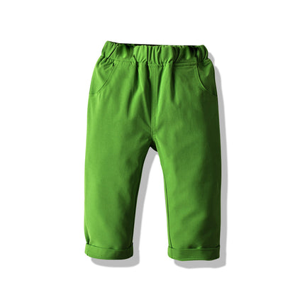 Baby Cotton Casual Trousers for School Uniforms