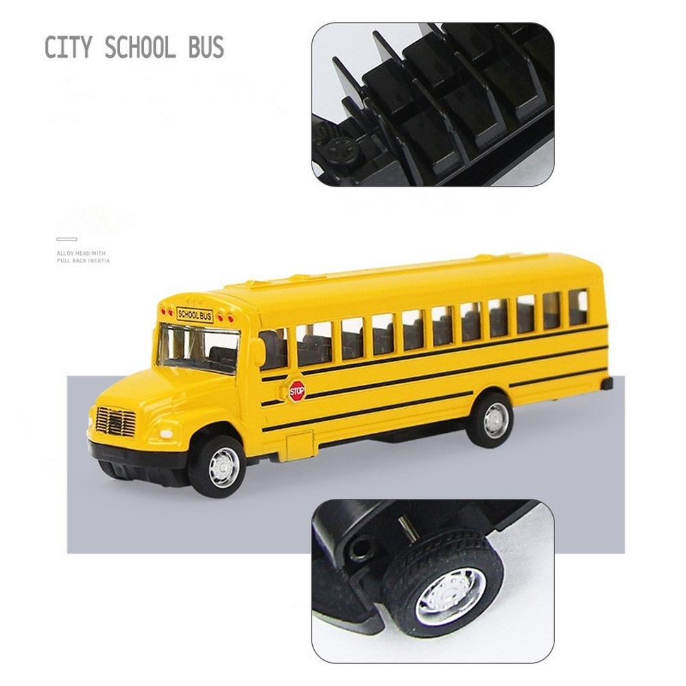 Children's School Bus Car Toy Set