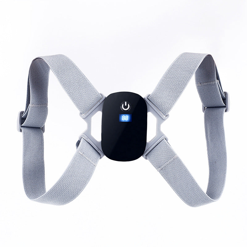 Smart Posture Corrector with Vibration Alert and LCD Display