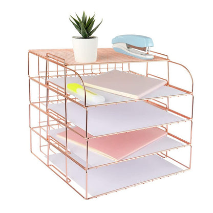 Office Desktop File Organizer and Storage Basket
