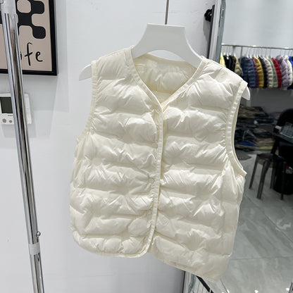 Children's Lightweight Down Jacket Vest for School Wear