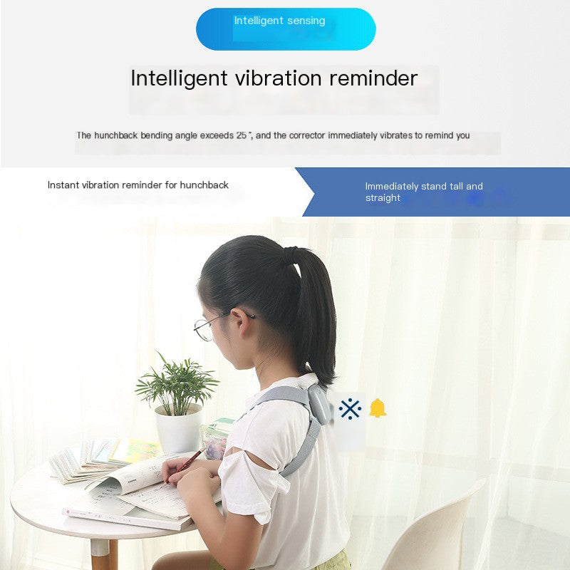 Smart Posture Corrector with Vibration Alert and LCD Display