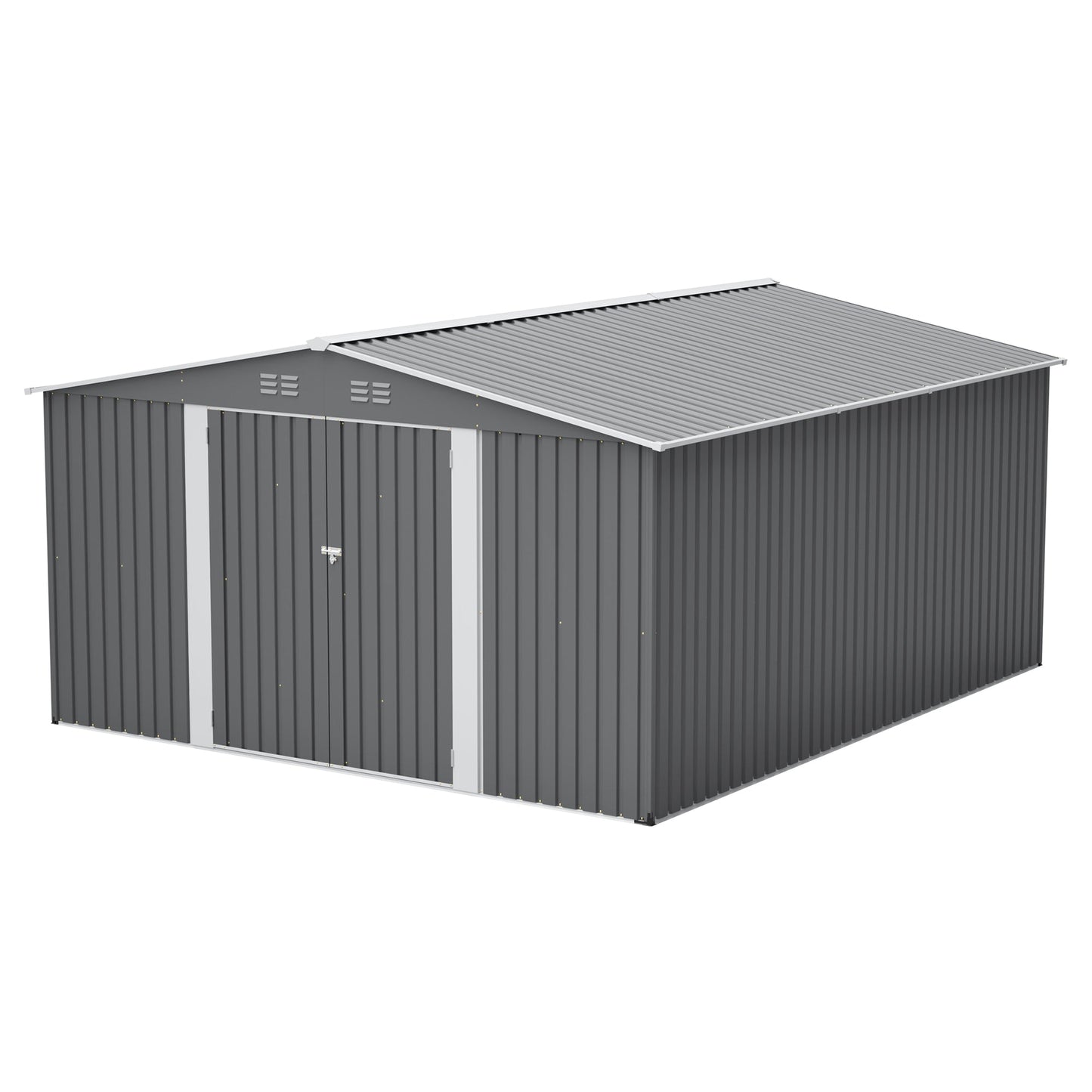 12x14 ft Outdoor Metal Storage Shed