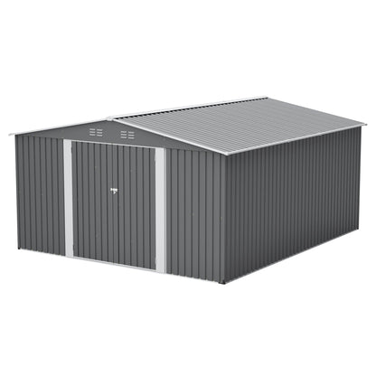 12x14 ft Outdoor Metal Storage Shed