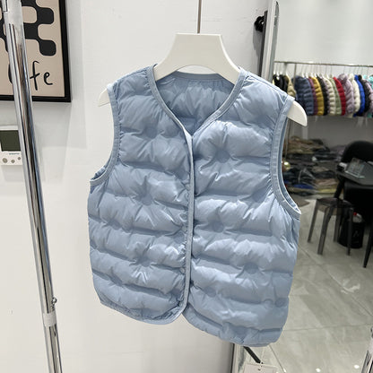 Children's Lightweight Down Jacket Vest for School Wear