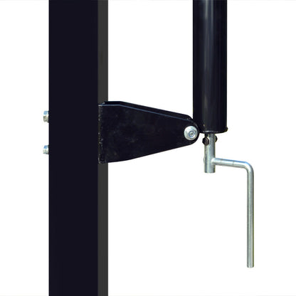 Outdoor Buried Hand-operated Height Adjustable Basketball Stand for Backyard Play