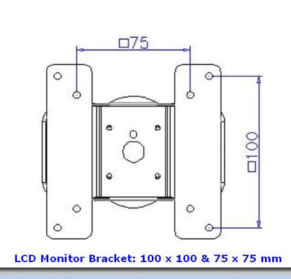 DW630W  Extra Long Reach Wall Monitor Arm  Over the Bed 63 inch long