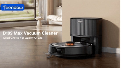 Teendow D10S Max - Black | Self-Emptying Robot Vacuum and Mop with LDS Laser Navigation