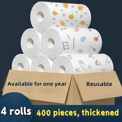 Absorbent Nonwoven Dishcloths For Kitchen Cleaning 100 Sheets