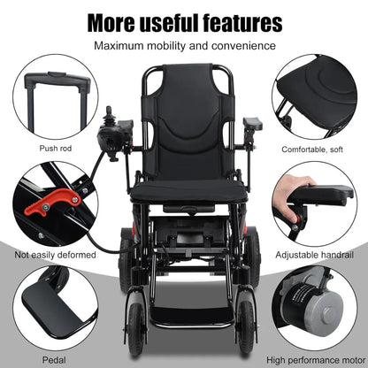 Portable Electric Wheelchair For Adults Lightweight Foldable Power Chair