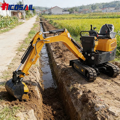 Mini Excavator 1.2 Ton New Crawler Excavator With Attachment Mini Digger Multifunctional Mini Small Excavator 1 Ton 1200kg