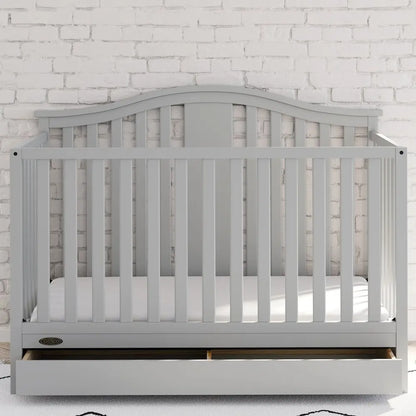 Graco Solano 4-In-1 Convertible Crib With Drawer For Nursery
