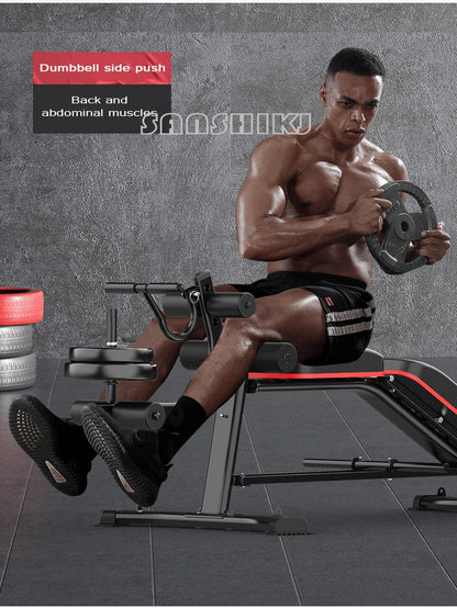 New Upgraded Multi-function Weightlifting Bench, Home Abdominal Waist Fitness Bench, Dumbbell Training Auxiliary Stool