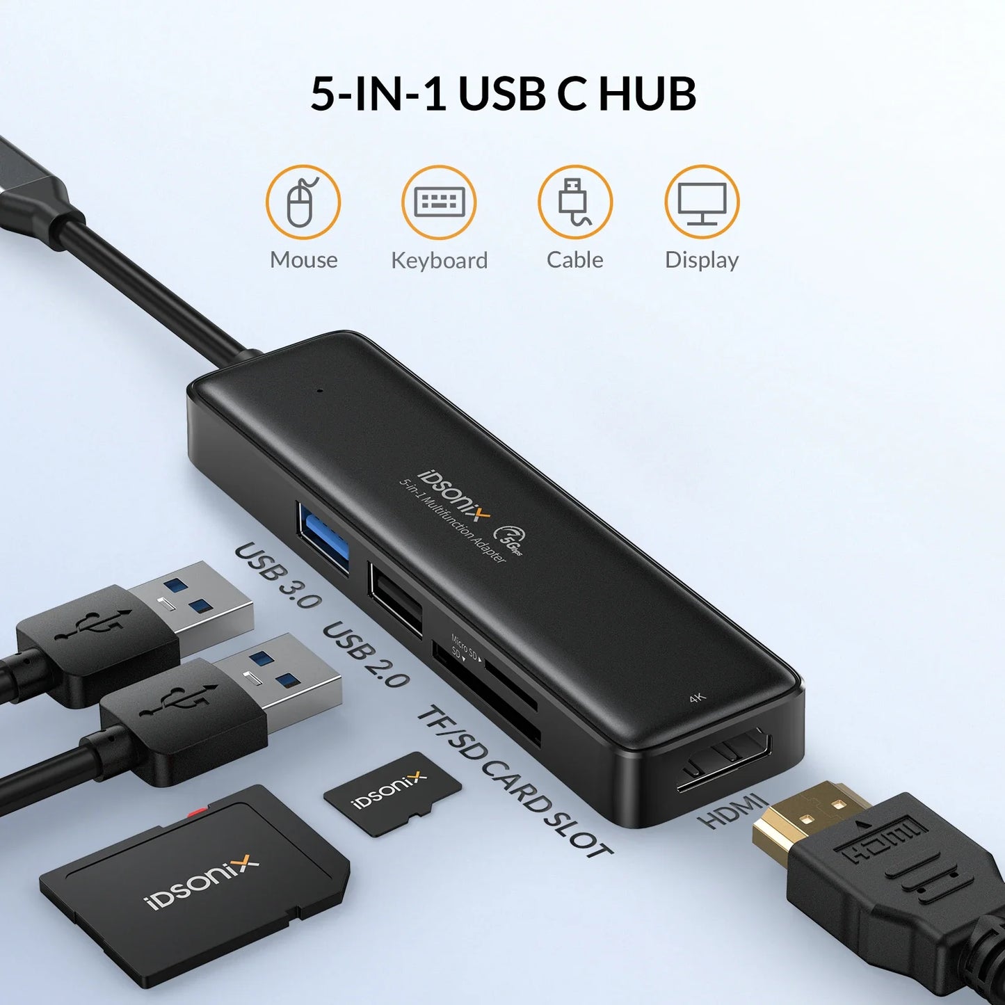 iDsonix USB C 15 In 1 Docking Station HDMI4K PD100W