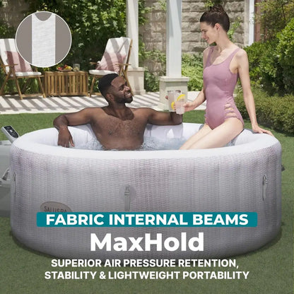 SaluSpa Cancun Inflatable Hot Tub Round With 120 Air Jets