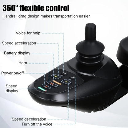 Portable Electric Wheelchair For Adults Lightweight Foldable Power Chair