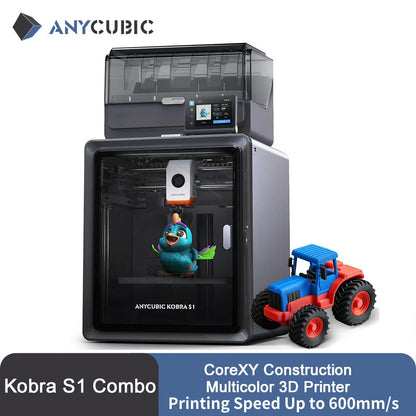 Anycubic Kobra S1 Combo 3D Printer Max Speed 600mm/s
