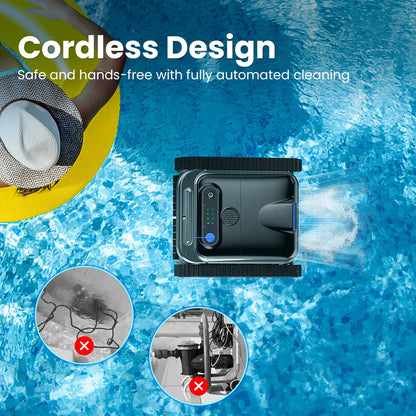 INSE Y50 Auto Pool Cleaner Cordless Robotic 4 Motors
