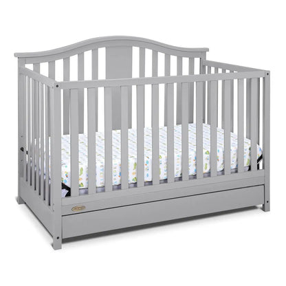 Graco Solano 4-In-1 Convertible Crib With Drawer For Nursery