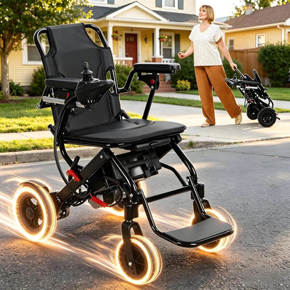 Portable Electric Wheelchair For Adults Lightweight Foldable Power Chair