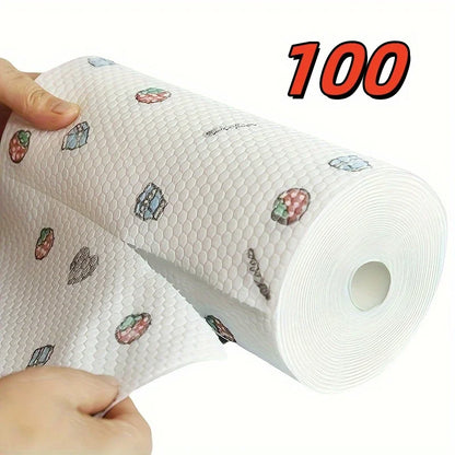 Absorbent Nonwoven Dishcloths For Kitchen Cleaning 100 Sheets