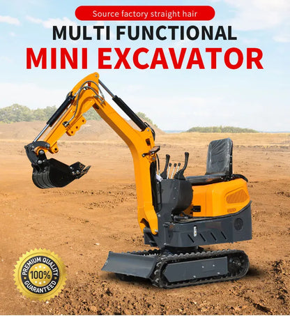 Mini Excavator 1.2 Ton New Crawler Excavator With Attachment Mini Digger Multifunctional Mini Small Excavator 1 Ton 1200kg