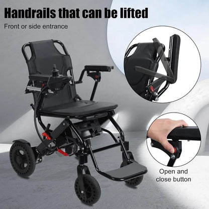 Portable Electric Wheelchair For Adults Lightweight Foldable Power Chair