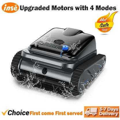 INSE Y50 Auto Pool Cleaner Cordless Robotic 4 Motors