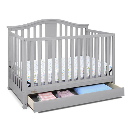 Graco Solano 4-In-1 Convertible Crib With Drawer For Nursery