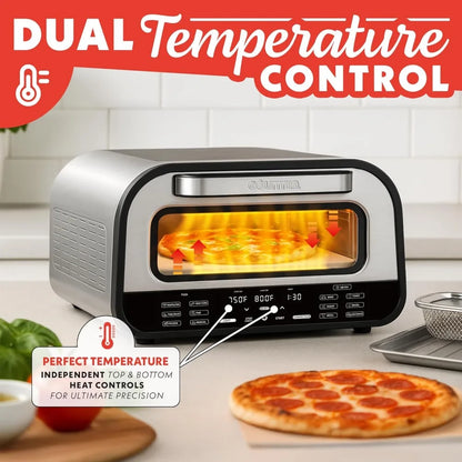 Gourmia Indoor Pizza Oven Air Fryer Toaster 1800W Countertop